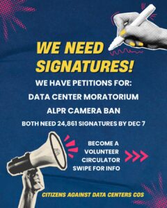 We need signatures!