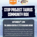 Stop project taurus community ride